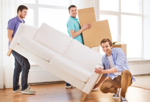 Organized large item disposal in a Byfleet home